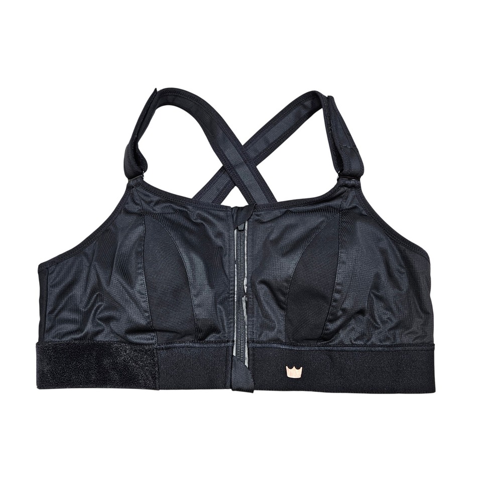 SHEFIT Ultimate Sports Bra Womens 2Luxe 32-44 Black High Impact Zip Adjustable